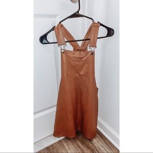 faux leather dress